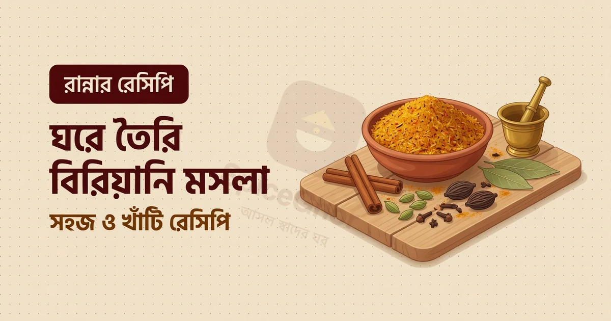 বিরিয়ানি মসলা — ঘরে তৈরির সহজ ও খাঁটি রেসিপি