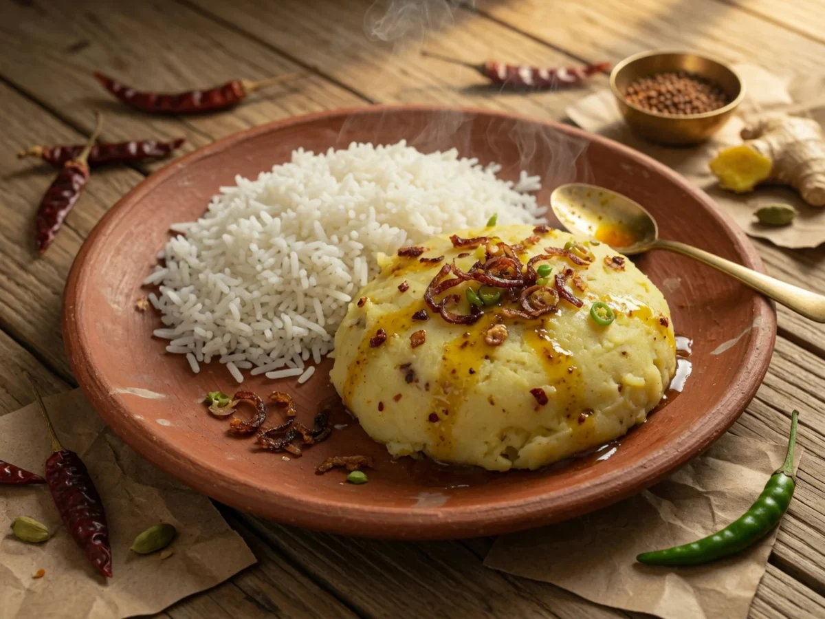 ঝরঝরে আলু ভর্তা