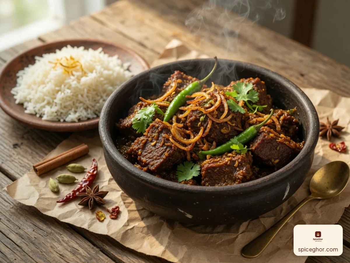 গরম মসলায় বিফ ভুনা