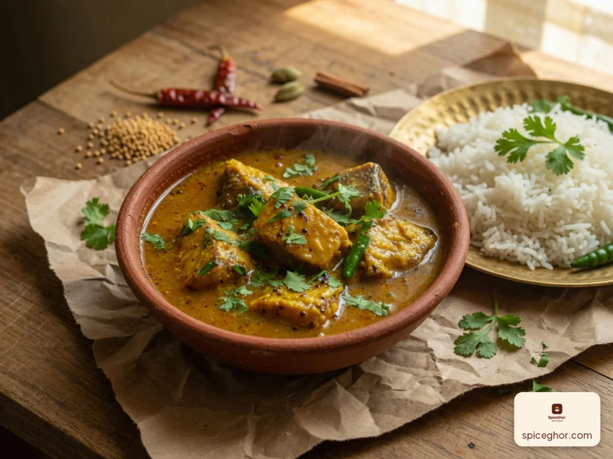সরিষার তেলে মাছের ঝোল
